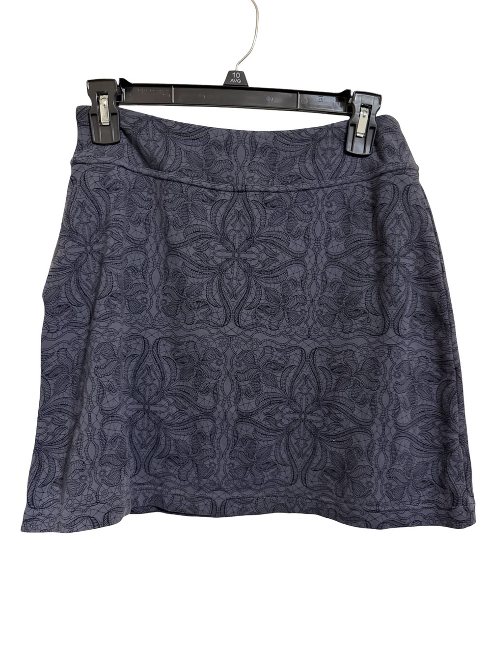 Athleta Navy Floral-Pattern Mini Skirt